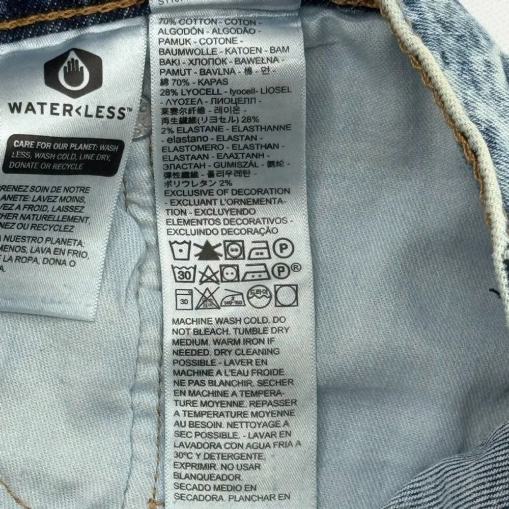 Levi's 511 Slim Fit Jeans Men's34X32 Light Was Blue NWT Reclaimed Sustainable‎